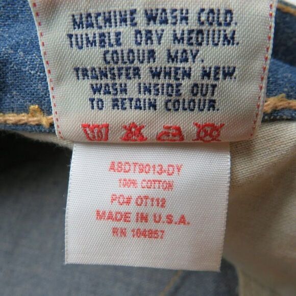 Adriano Goldschmied AG The Gemini Straight Jeans Women's Size 32 USA Denim Dark - Picture 7 of 15